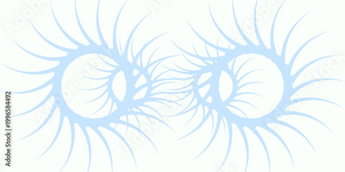 Swirling radial ice cream background. Vector illustration for swirl design. Summer vortex spiral twirl. Blue colors. Helix rotation rays. Converging psychedelic scalable stripes. Fun sun light beams