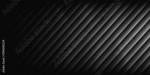 Abstract futuristic dark black background with wave design. Realistic 3d wallpaper with luxurious flowing lines.