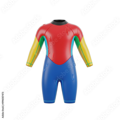 Vibrant colorful swimwear for water sports