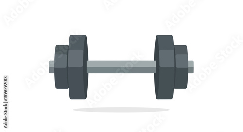 Dumbbell Weight Lifting Equipment Isolated on White Background