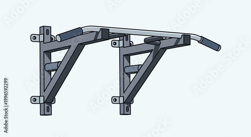 Wall Mounted Pull Up Bar Gym Equipment for Home Fitness Training