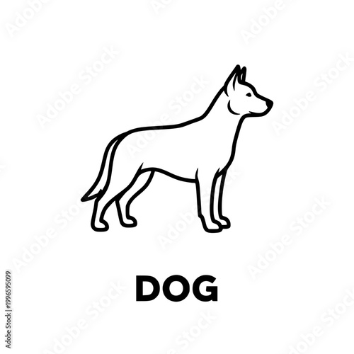 Dog Icon Outline