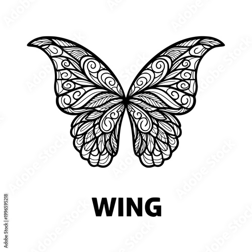 Intricate Butterfly Wing Design