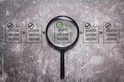 Verification and approval of supporting documents.