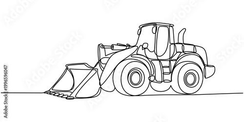 Heavy construction wheel loader for children coloring book construction vehicle heavy machinery tractor