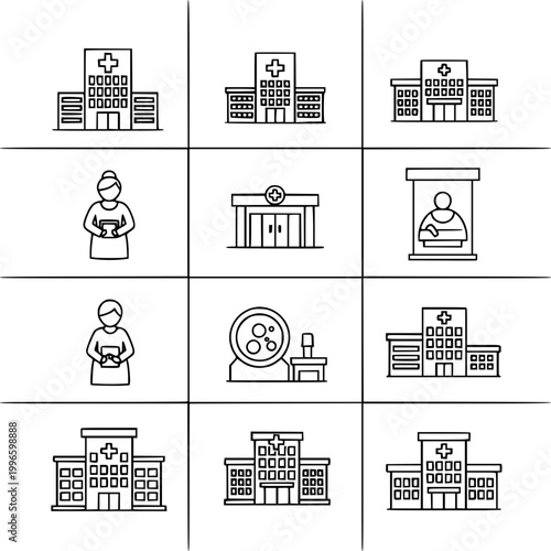 Hospital Icons Set