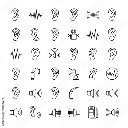 Ear and Sound Icons