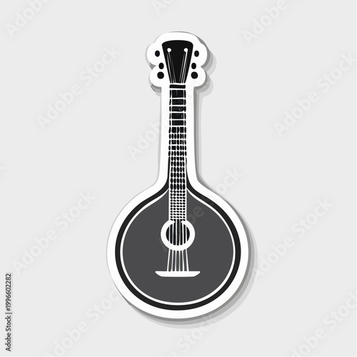 Illustration of a Portuguese Guitar
