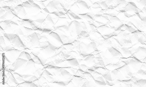 Halftone crumpled paper texture with black a dotted rough and wrinkled surface abstract white geometric pattern with subtle diagonal lines and soft texture