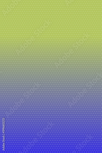 Abstract green to blue gradient background with hexagonal pattern texture.