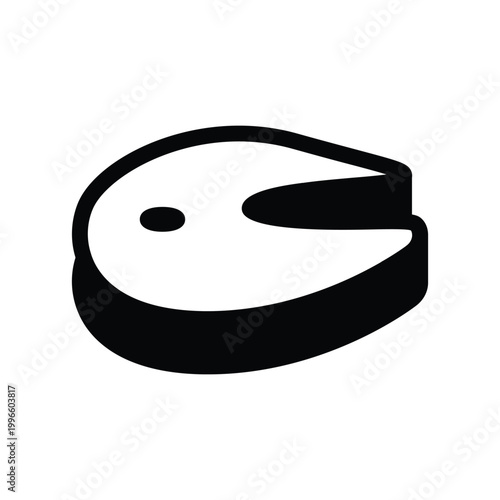 salmon meat solid icon vector design good for web or mobile app