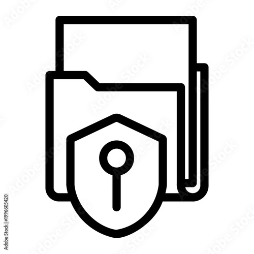 private data Line Icon