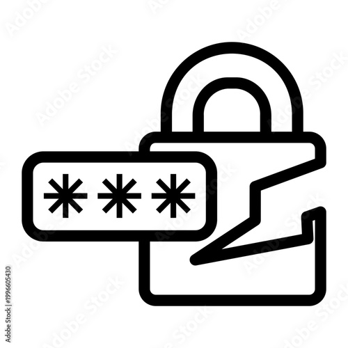 padlock Line Icon