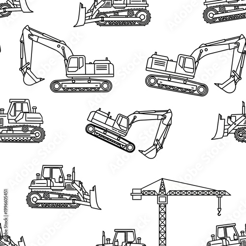Construction Equipment Pattern