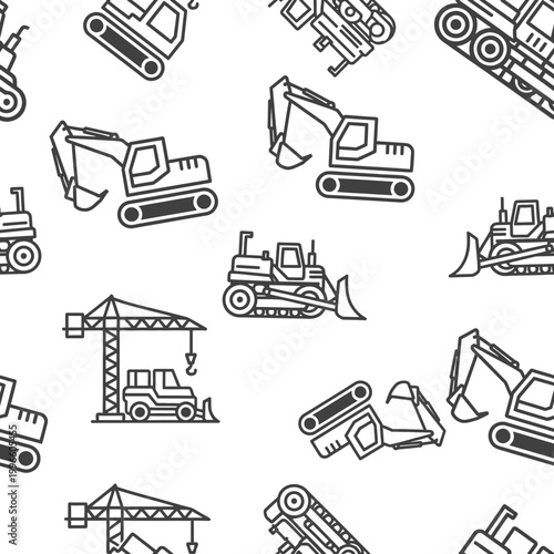 Construction Equipment Pattern