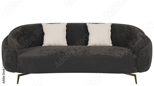 Fotografía fabric sofa on transparent background