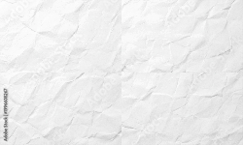 Halftone crumpled paper texture with black a dotted rough and wrinkled surface black and white abstract silhouette