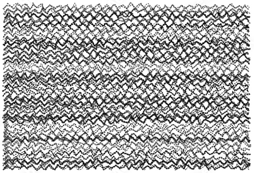 Hand Drawn Charcoal Zigzag Scribble for Neurodivergent Sensory Art and Gritty Grunge Design