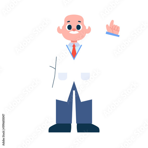 Scientist and Research Character Illustration
