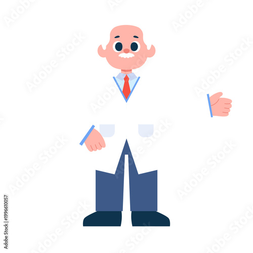 Scientist and Research Character Illustration