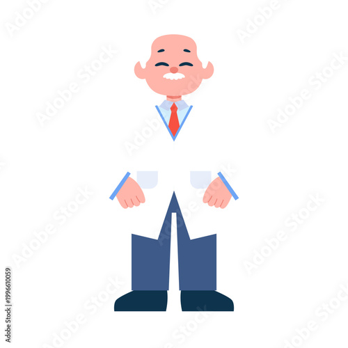 Scientist and Research Character Illustration
