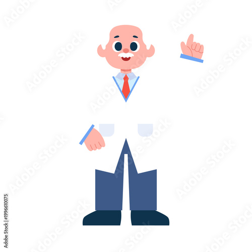 Scientist and Research Character Illustration