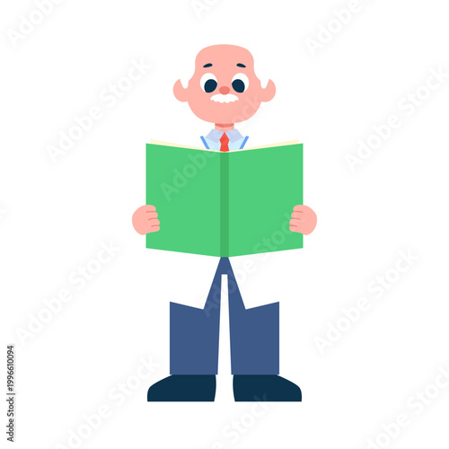 Scientist and Research Character Illustration