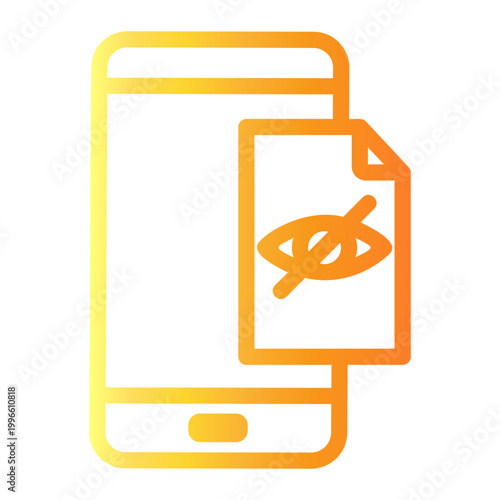 privacy Line Gradient Icon