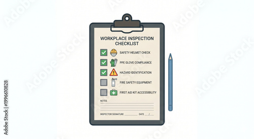 Focusing on safety first, this workplace inspection checklist ensures compliance, identifies hazards, and promotes a secure occupational health environment
