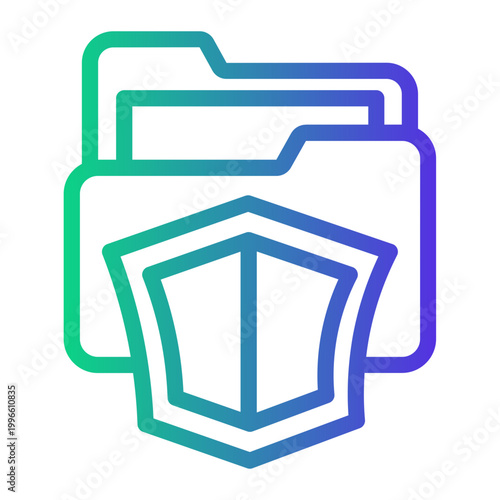 safety Line Gradient Icon