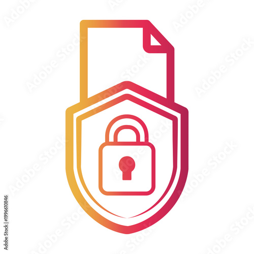 software Line Gradient Icon