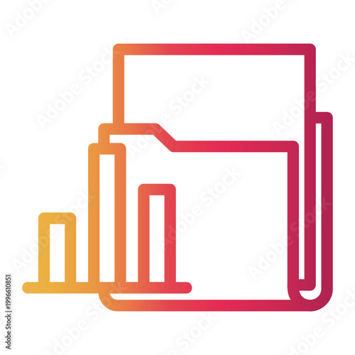 trade Line Gradient Icon