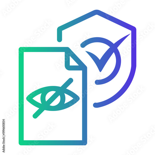 anonymity Line Gradient Icon