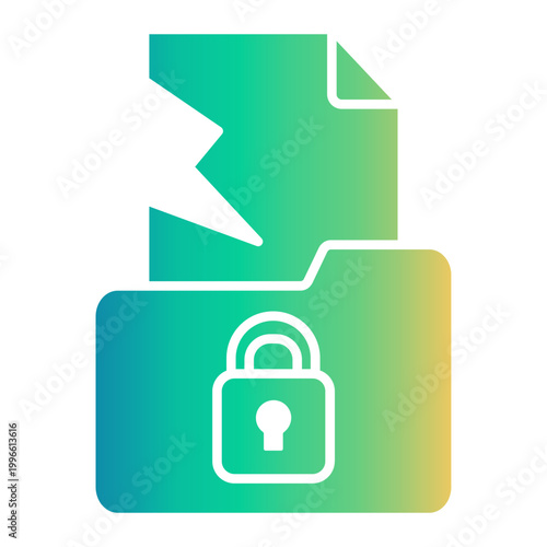 data breach Gradient icon