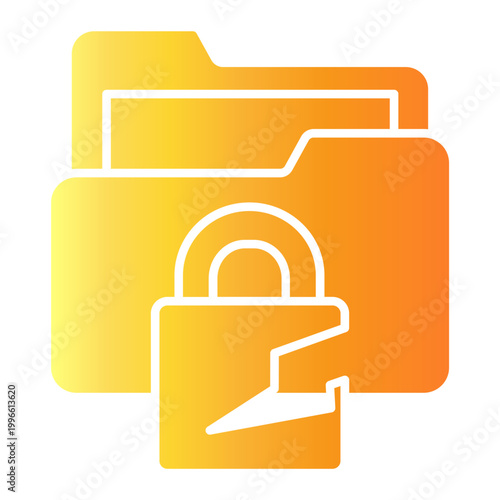 data breach Gradient icon