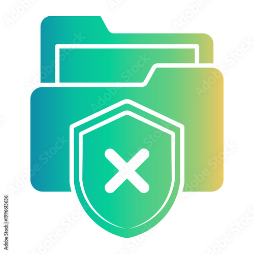 data leak Gradient icon