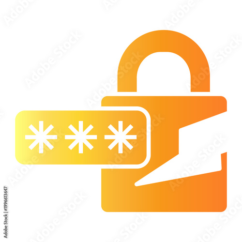 padlock Gradient icon