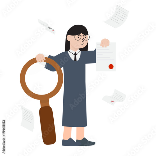 Professional Lawyer Character Pose Set