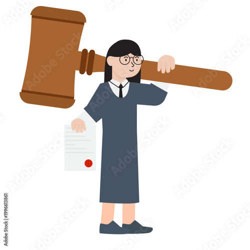 Professional Lawyer Character Pose Set