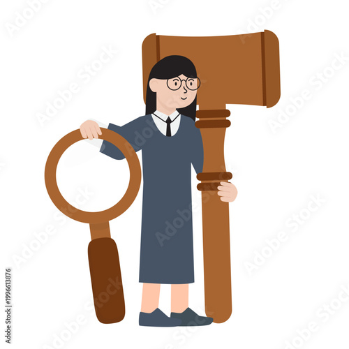 Professional Lawyer Character Pose Set