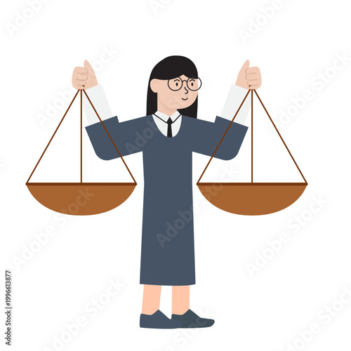 Professional Lawyer Character Pose Set