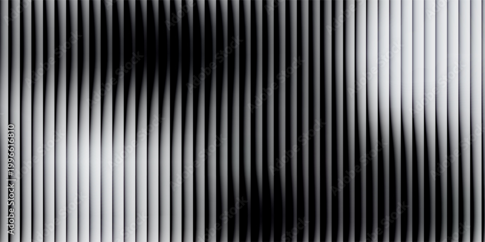 Fototapeta premium Glass Ripple Vector ribbed glass texture background. Blue white grey purple ribbed glass.