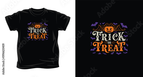 Trick or treat halloween t-shirt design