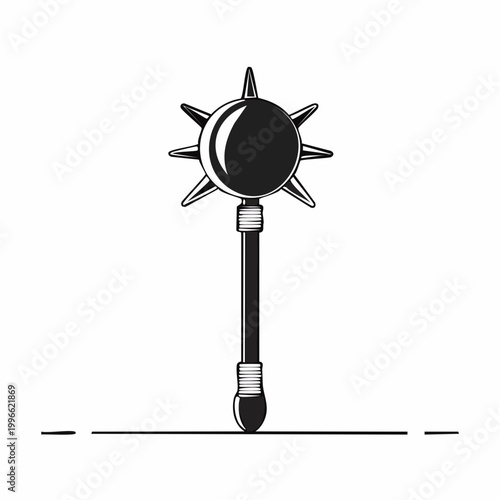 Medieval Flail Weapon Icon