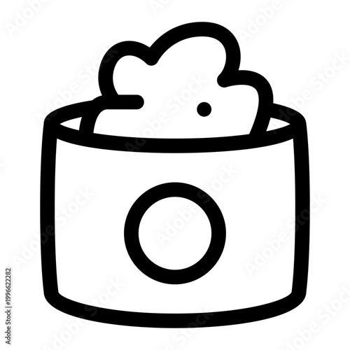 Compost Heap Outline Icon, Waste Organic, Recycling Garden