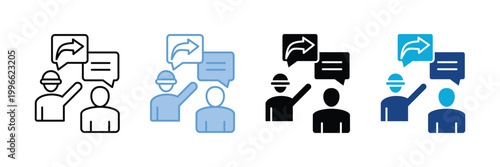 Response Icon Set Multiple Style Collection