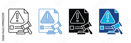 Compliance Icon Set Multiple Style Collection