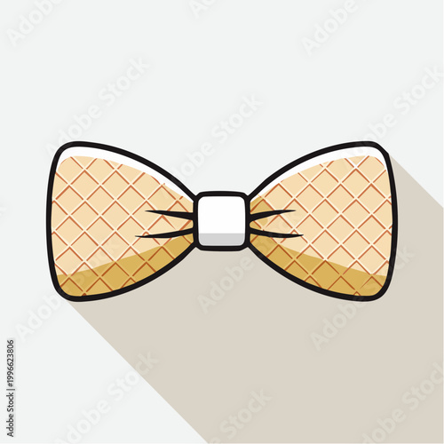 Waffle Bow Tie Icon