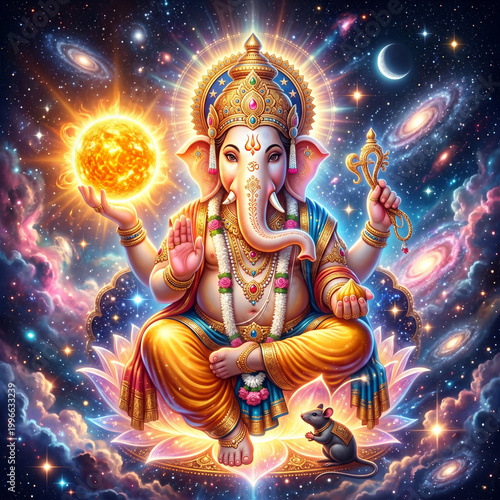 Majestic Lord Ganesha holdi...