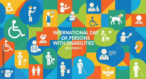 Colorful infographic for International Day of Persons with Disabilities